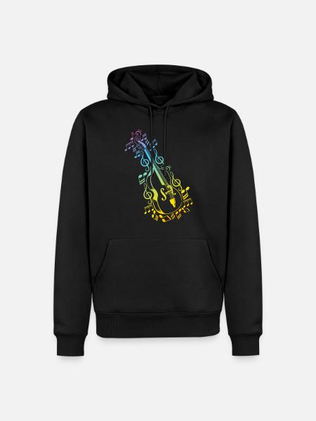 Contrebasse Contrebasse Contrebasse Contrebasse - Sweat à capuche Premium bio Homme - noir