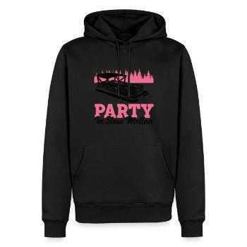 Pontoon Queen -Boat Pontoon -Women - Men’s Premium Organic Hoodie - black - Front - Nico (187cm)