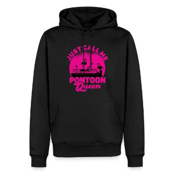 Pontoon Queen -Boat Pontoon -Women - Men’s Premium Organic Hoodie - black - Front - Nico (187cm)