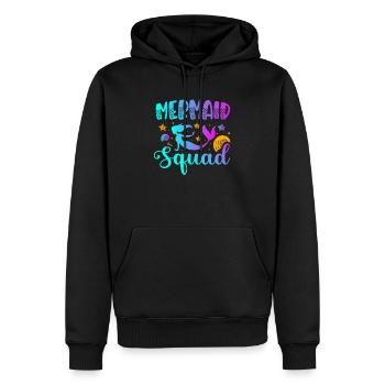 Escouade de sirènes - Sweat à capuche Premium bio Homme - noir - Devant - Nico (187cm)