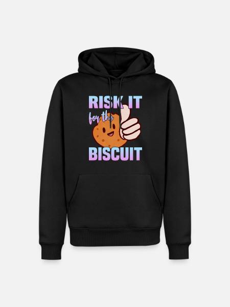 Risquez-le pour le biscuit - Sweat à capuche Premium bio Homme - noir