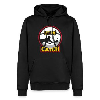 Lass Mich Fangen Spieler Fänger Baseball Catcher - Männer Premium Bio Hoodie - Schwarz - Vorne - Nico (187cm)