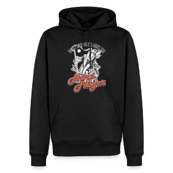 Dont Ask Me Im Just The Harp Player Harfe - Männer Premium Bio Hoodie - Schwarz - Vorne - Nico (187cm)