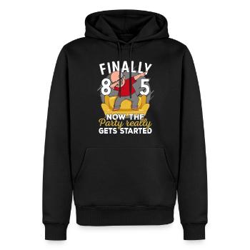 85. Geburtstag Mann 85 Jahre alt 85ter 85er Opa - Männer Premium Bio Hoodie - Schwarz - Vorne - Nico (187cm)
