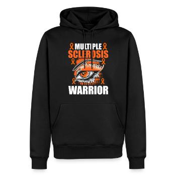 Multiple Sclerosis Awareness - Men’s Premium Organic Hoodie - black - Front - Nico (187cm)