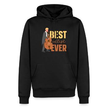 Bester Cellist Aller Zeiten Cello Cellos Musiker - Männer Premium Bio Hoodie - Schwarz - Vorne - Nico (187cm)