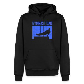 Turner Vater Gymnast Turnen Gymnastik Liebhaber - Männer Premium Bio Hoodie - Schwarz - Vorne - Nico (187cm)