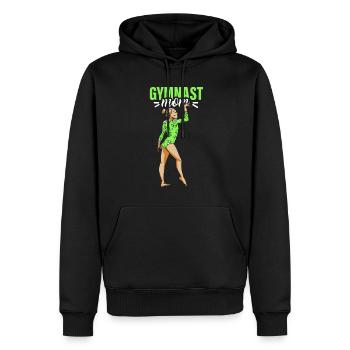 Gymnaste Maman Gymnaste Gymnastique Gymnastique Gymnastique - Sweat à capuche Premium bio Homme - noir - Devant - Nico (187cm)