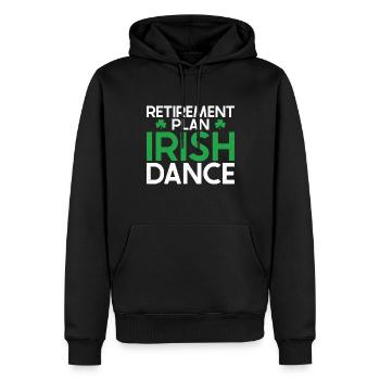 Irish Dance St. Patrick's Dance - Men’s Premium Organic Hoodie - black - Front - Nico (187cm)