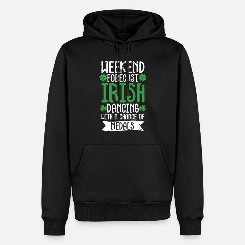 Danse irlandaise Danse Saint-Patrick - Sweat à capuche Premium bio Homme - noir