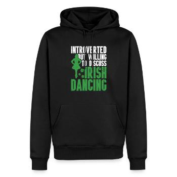 Irish Dance St. Patrick's Dance - Men’s Premium Organic Hoodie - black - Front - Nico (187cm)