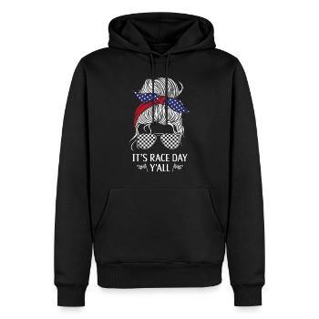 Drag Racing Race Car Girl - Männer Premium Bio Hoodie - Schwarz - Vorne - Nico (187cm)
