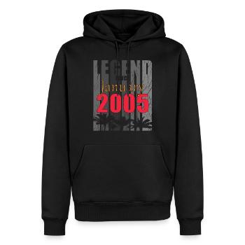 Year of construction 2006 January born gift idea - Männer Premium Bio Hoodie - Schwarz - Vorne - Nico (187cm)