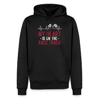 Drag Racing Race Car Girlfriend - Männer Premium Bio Hoodie - Schwarz - Vorne - Nico (187cm)