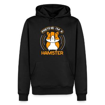 So Tun Als Wäre Ich Ein Hamster Besitzer Haustier - Männer Premium Bio Hoodie - Schwarz - Vorne - Nico (187cm)