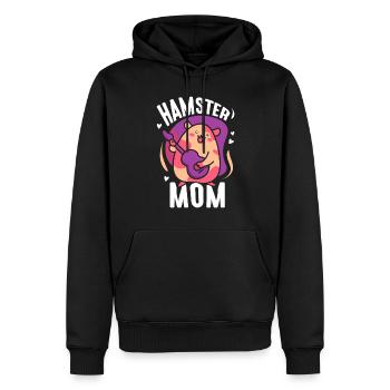 Hamster Mama Besitzer Süß Haustier - Männer Premium Bio Hoodie - Schwarz - Vorne - Nico (187cm)