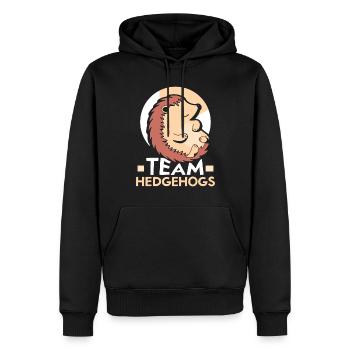 Team Hedgehog Mignon Pet Dictons - Sweat à capuche Premium bio Homme - noir - Devant - Nico (187cm)