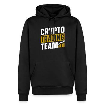 Krypto Trading Team Crypto Traden Trader - Männer Premium Bio Hoodie - Schwarz - Vorne - Nico (187cm)