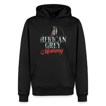 Afrikanischer Graupapagei Papagei Vogel Afrika - Männer Premium Bio Hoodie - Schwarz - Vorne - Nico (187cm)