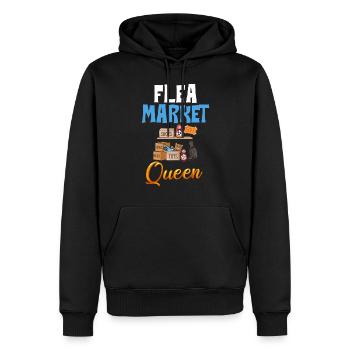 Flea Market Flea Market Funny Articles Market - Men’s Premium Organic Hoodie - black - Front - Nico (187cm)