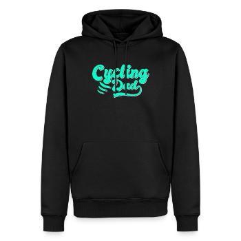 Fahrrad Papa Geschenk - Männer Premium Bio Hoodie - Schwarz - Vorne - Nico (187cm)