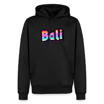 Vintage Indonesien Urlaubsreise Asien Bali - Männer Premium Bio Hoodie - Schwarz - Vorne - Nico (187cm)