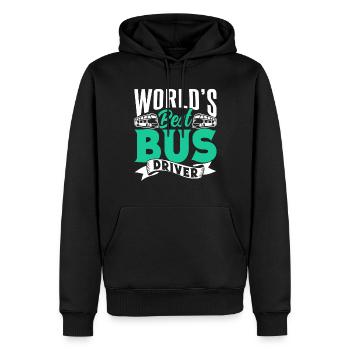 Der Beste Busfahrer Der Welt Busfahren Reisebus - Männer Premium Bio Hoodie - Schwarz - Vorne - Nico (187cm)