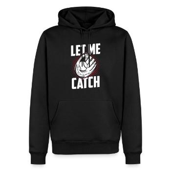 Lass Mich Fangen Spieler Fänger Baseball Catcher - Männer Premium Bio Hoodie - Schwarz - Vorne - Nico (187cm)
