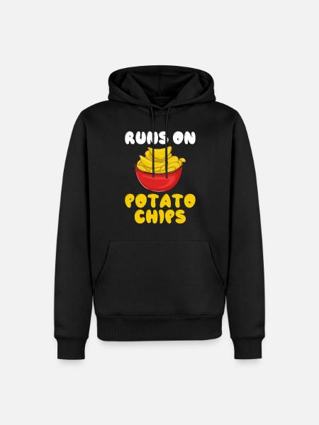 Potato Chips Gift - Men’s Premium Organic Hoodie - black