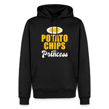 Kartoffelchips Geschenk - Männer Premium Bio Hoodie - Schwarz - Vorne - Nico (187cm)