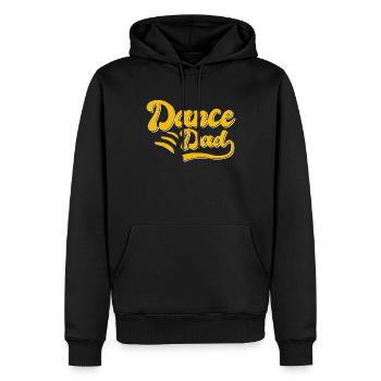 Cadeau Dancing Papa - Sweat à capuche Premium bio Homme - noir - Devant - Nico (187cm)
