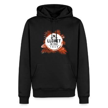 Lloret de Mar Tour Colorful - Men’s Premium Organic Hoodie - black - Front - Nico (187cm)