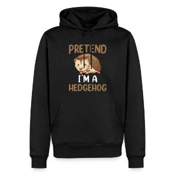 Stell Dir Vor Ich Bin Ein Igel Haustier Süß - Männer Premium Bio Hoodie - Schwarz - Vorne - Nico (187cm)