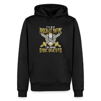 Larp RPG RPG Jeu de rôle Procastinating Design for A - Sweat à capuche Premium bio Homme - noir - Devant - Nico (187cm)