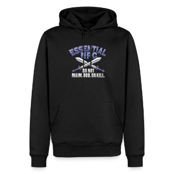 Larp Npc Rpg Role-player Larper - Men’s Premium Organic Hoodie - black - Front - Nico (187cm)