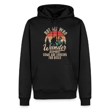Fun Disc Golf & Ultimate Frisbee Player - Men’s Premium Organic Hoodie - black - Front - Nico (187cm)