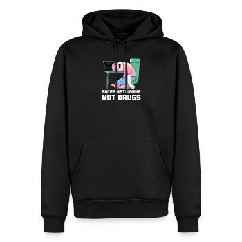 Hacker Programmer Developer Computer Science - Men’s Premium Organic Hoodie - black - Front - Nico (187cm)
