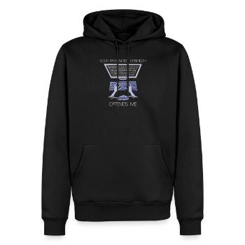 Hacker Programmer Developer Computer Science - Men’s Premium Organic Hoodie - black - Front - Nico (187cm)