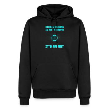 Hacker Programmer Developer Computer Science - Men’s Premium Organic Hoodie - black - Front - Nico (187cm)