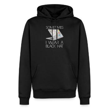 Hacker Programmer Developer Computer Science - Men’s Premium Organic Hoodie - black - Front - Nico (187cm)