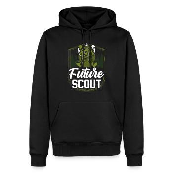 Zukünftiger Pfadfinder Zeltlager Sippe Pfadfinden - Männer Premium Bio Hoodie - Schwarz - Vorne - Nico (187cm)