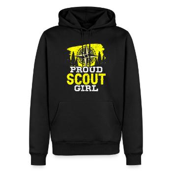Stolze Pfadfinderin Sippe Zeltlager Pfadfinder - Männer Premium Bio Hoodie - Schwarz - Vorne - Nico (187cm)