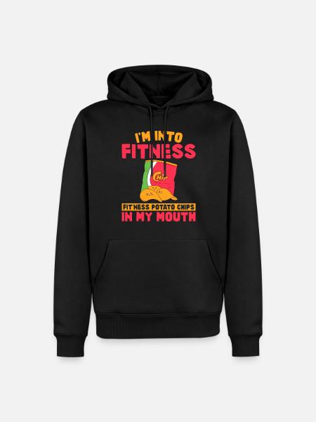 Kartoffelchips Geschenk - Männer Premium Bio Hoodie - Schwarz