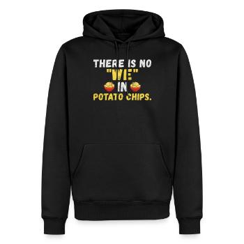 Kartoffelchips Geschenk - Männer Premium Bio Hoodie - Schwarz - Vorne - Nico (187cm)