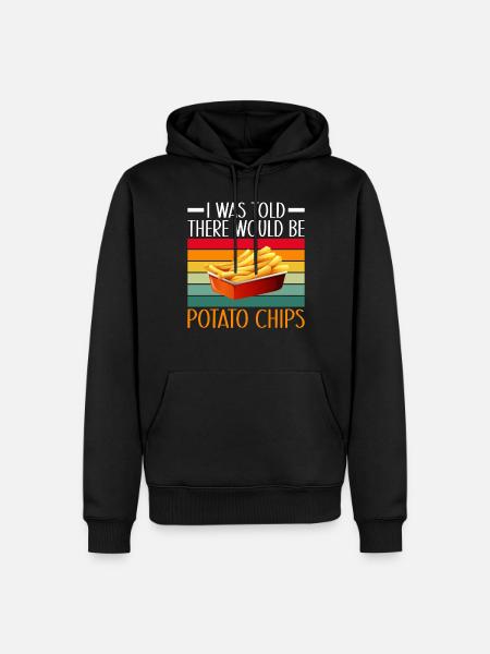 Cadeau de croustilles - Sweat à capuche Premium bio Homme - noir