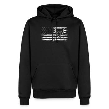Billard Lustiger Spruch & Herren Snooker Design - Männer Premium Bio Hoodie - Schwarz - Vorne - Nico (187cm)