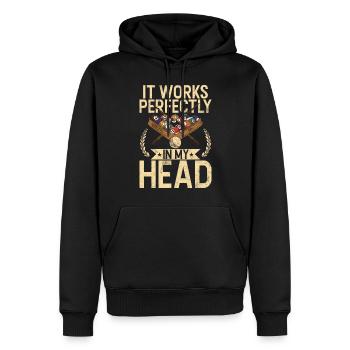 Billard Lustiger Spruch & Herren Snooker Design - Männer Premium Bio Hoodie - Schwarz - Vorne - Nico (187cm)