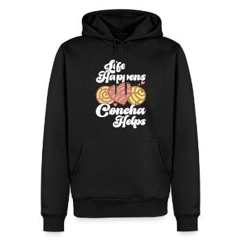Conchas Pan Dulce Latina Spanisch - Männer Premium Bio Hoodie - Schwarz - Vorne - Nico (187cm)
