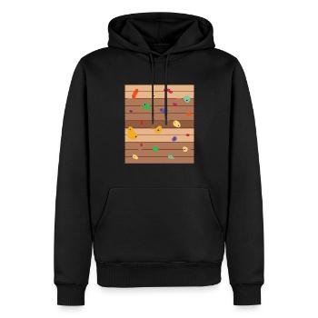 Wandklettern Boulderender Kletterfelswand - Männer Premium Bio Hoodie - Schwarz - Vorne - Nico (187cm)