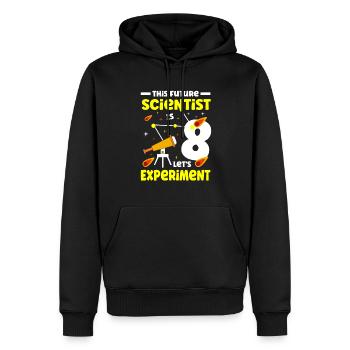 Dieser Zukünftige Wissenschaftler Ist 8 Lassen Sie - Männer Premium Bio Hoodie - Schwarz - Vorne - Nico (187cm)
